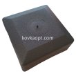Пластиковая заглушка чёрная наружняя 80х80 h-35mm 