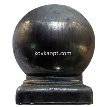 Заглушка на столб КВ.60х60mm шар d80(1mm)