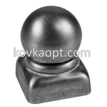 Заглушка кв30х30 с шаром d30mm h=43mm s=1mm