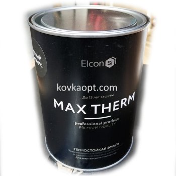Термокраска ELCON 500гр. Цвет: Чёрный Вес 0.8кг.