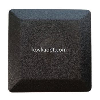 Пластиковая заглушка чёрная наружняя 80х80 h-35mm 