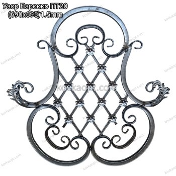 Узор Барокко ПТ20 (690х695)1.5mm