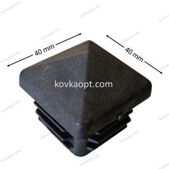 Заглушка пластиковая "Домик" 40х40mm h20mm вес 0.013кг